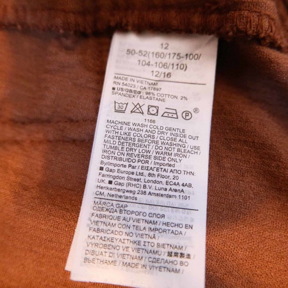 Gap Womens Skirt Corduroy Mini Skirt Buttons Pockets Fall Sz 12 Career Office - Picture 10 of 10